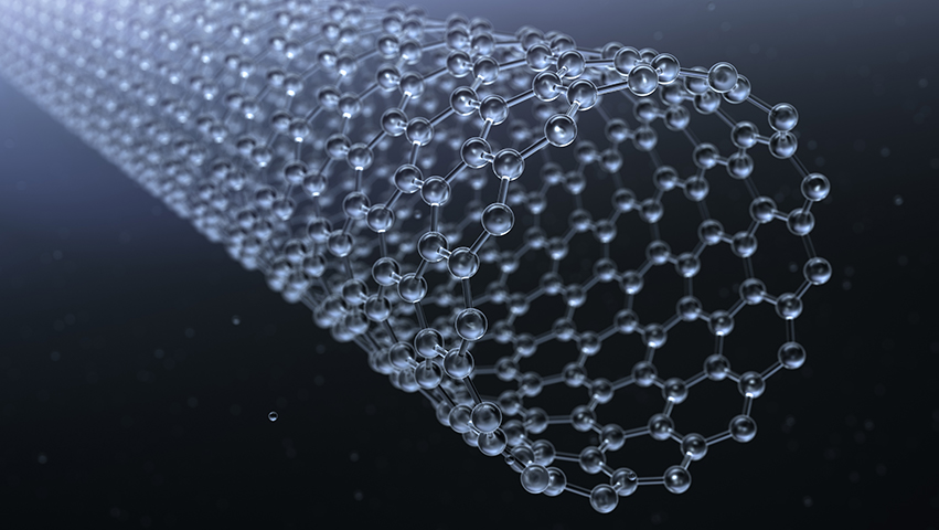 3d model of a carbon nanotube